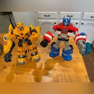 Transformers Rescue Bots Electronic Optimus Prime and Bumblebee
